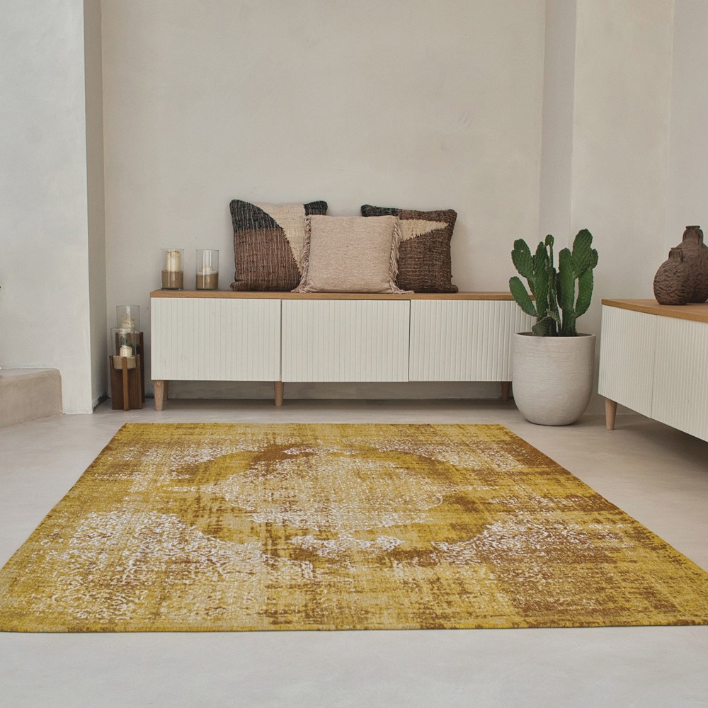 Louis De Poortere Traditional Kirman Rugs in 9377 Sunwax